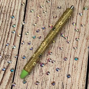 Ink joy Refillable Glitter pen - Lime green ink